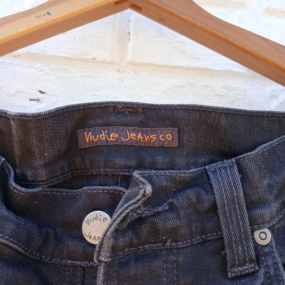 Nudie Organic Cotton Jeans Grim Tim Button Fly